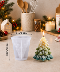 3D Christmas Tree Candle Molds - Image 3