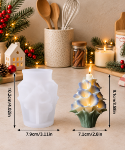 3D Christmas Tree Candle Molds - Image 4