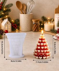 3D Christmas Tree Candle Molds - Image 2