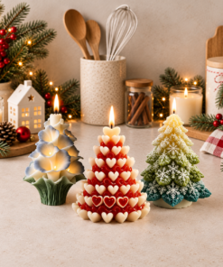 3D Christmas Tree Candle Molds
