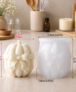 Bow Pumpkin Candle Mold - Image 4