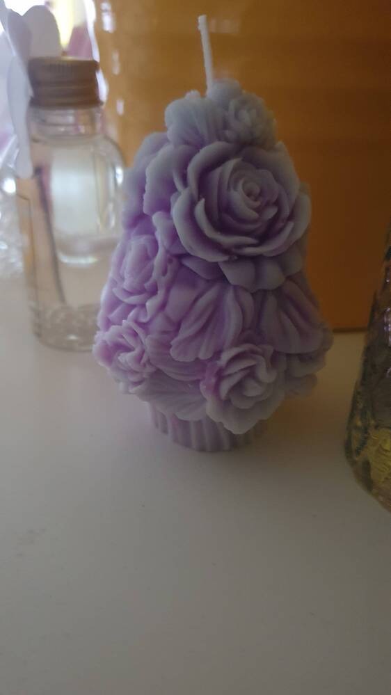 Rose tree candle made by Megan